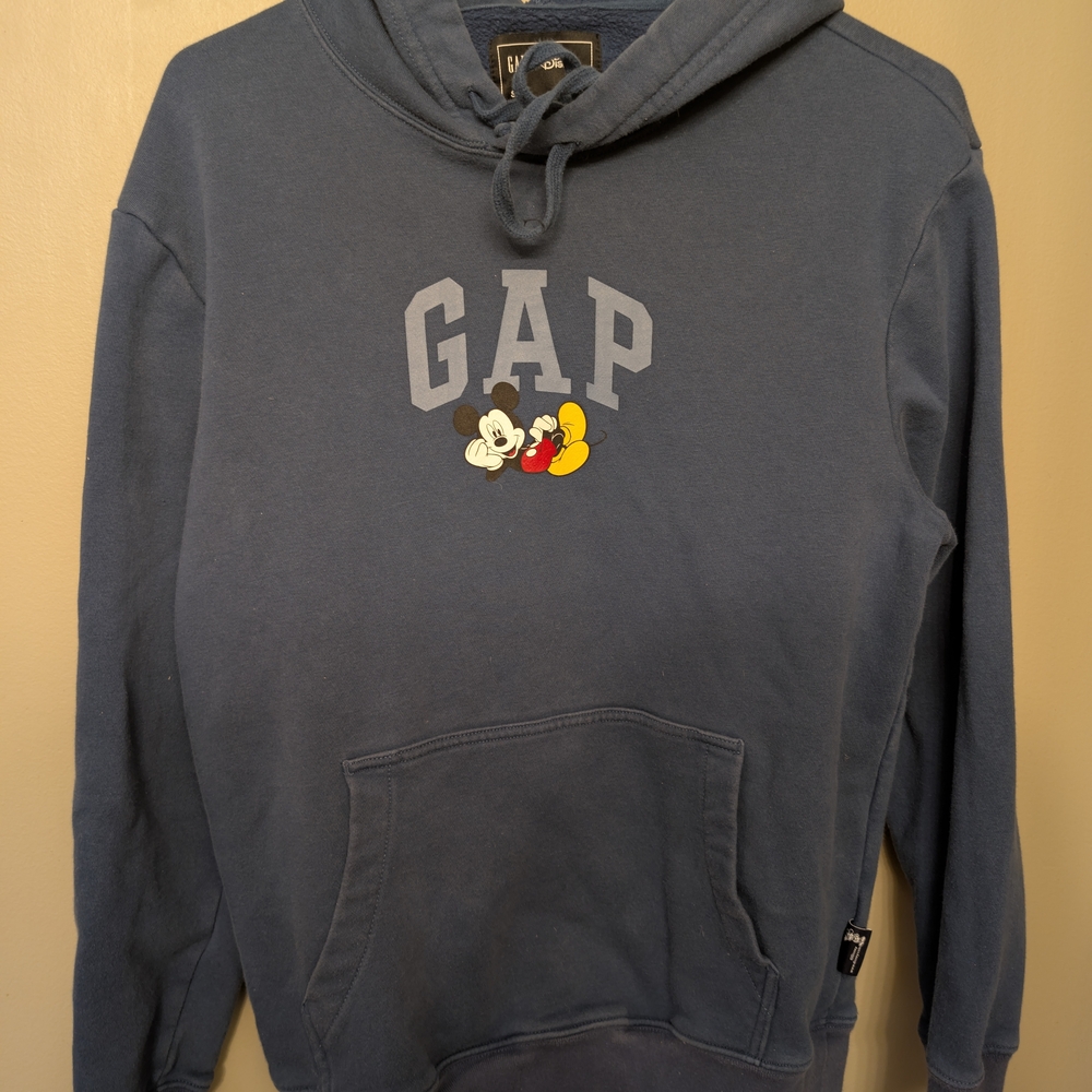 GAP X Disney Navy Hoodie with Mickey Mouse Size Small